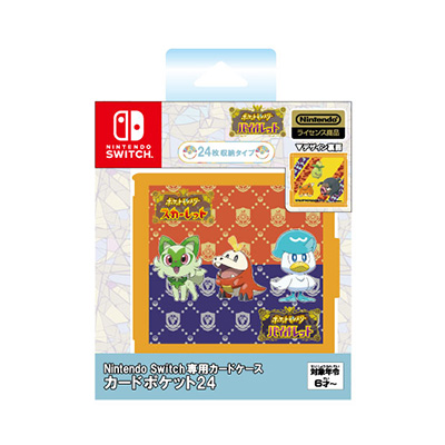 Nintendo Switch専用カードケース カードポケット24 ポケットモンスター スカーレット バイオレット 旅立ちのポケモン マックスゲームズ Maxgames